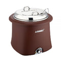 Brown Galena Electric Soup Warmer