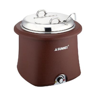 Brown Galena Electric Soup Warmer
