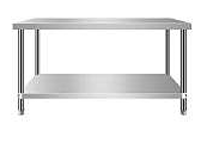 SS Work Table With Undershelf