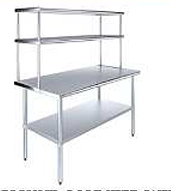 Pickup Counter With Undershelf And 2 Over shelf