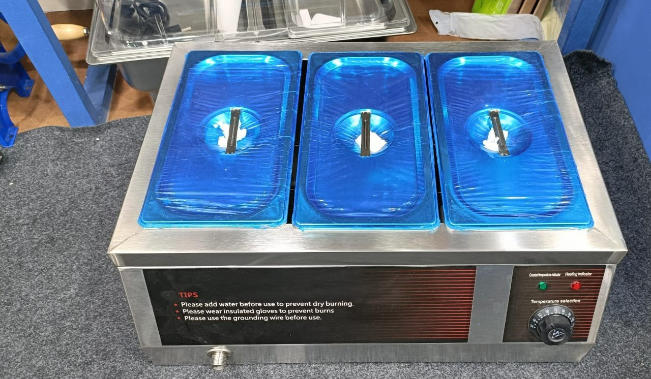 3 pan bain marie